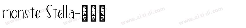 monste Stella字体转换